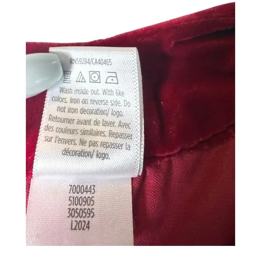 Gymboree Red Velvet Jumpsuit Girls 10 Holiday Christmas Red Velvet Bow Collar